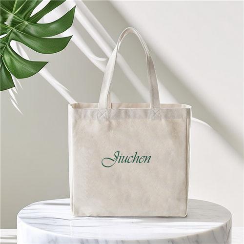 Wholesale environmental protection large capacity canvas bag shopping cotton bag with simple printing logo