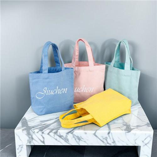Reusable Foldable Women Shopping Cotton Canvas Tote Bag