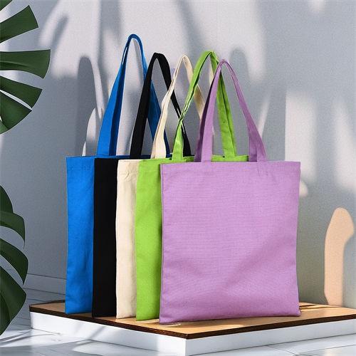 Custom Logo Size Printed Eco Friendly Reusable Organic Canvas Tote Grocery Shopping Bag