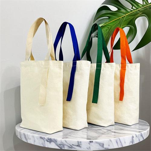 Customized printed eco friendly 100% cotton canvas tote shopping bag 