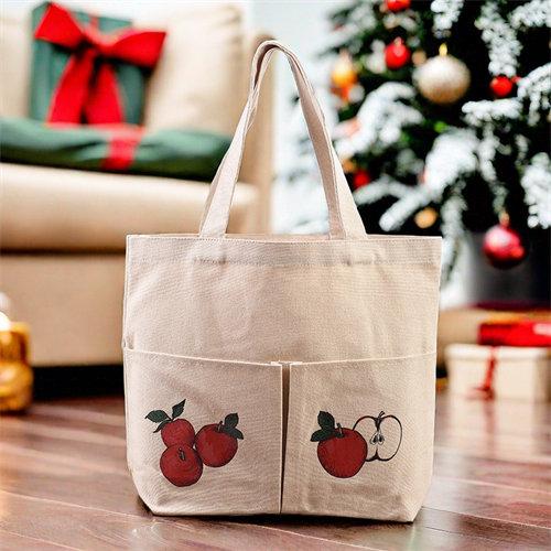 Customized logo high quality canvas cotton tote bag foldable tote bag