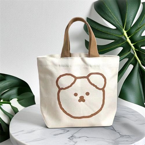 Custom Logo Printed Recyclable Plain Cotton Canvas Shopping Tote Bag