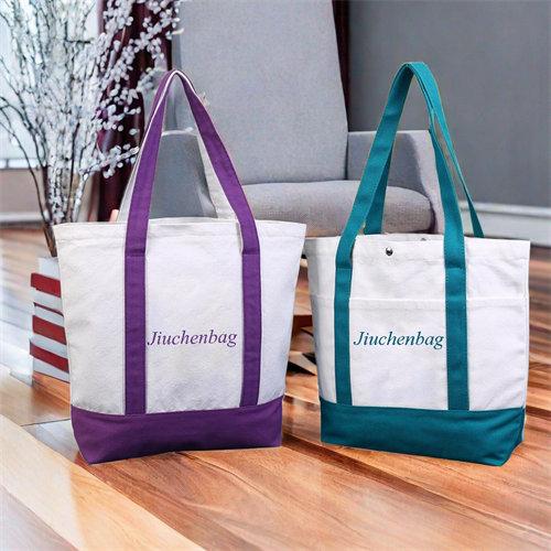 Wholesale Cotton Canvas Women Shoulder Bag Grocery Eco Reusable Shopping Tote Bags