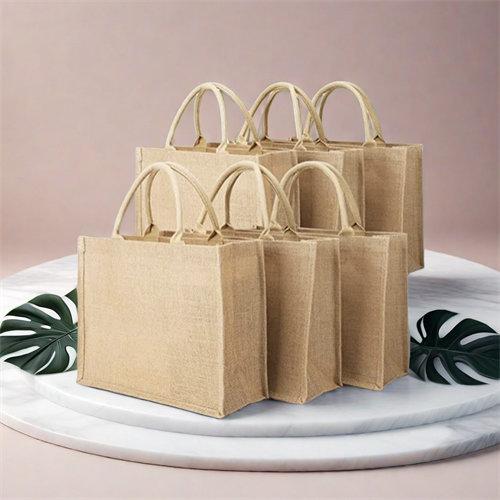 High Quality Waterproof Custom Eco Friendly Burlap Tote Bags Reusable Jute Shopping Bag