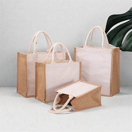 Factory Supply Customization Fashion Canvas Jute Tote Bags 