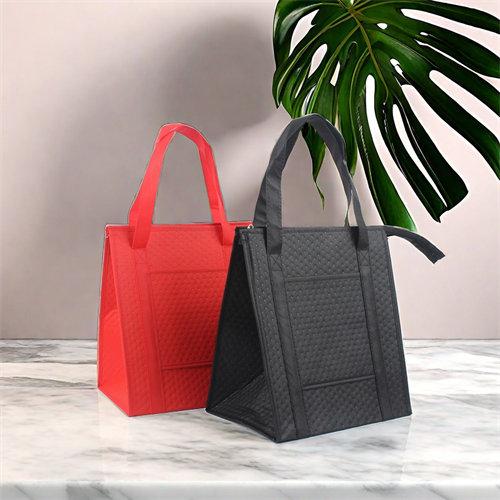 Grocery Food Delivery Extra Large Non Woven Insulated Tote Food Bag Cooler Bag Catering Food Thermal Tote Bag