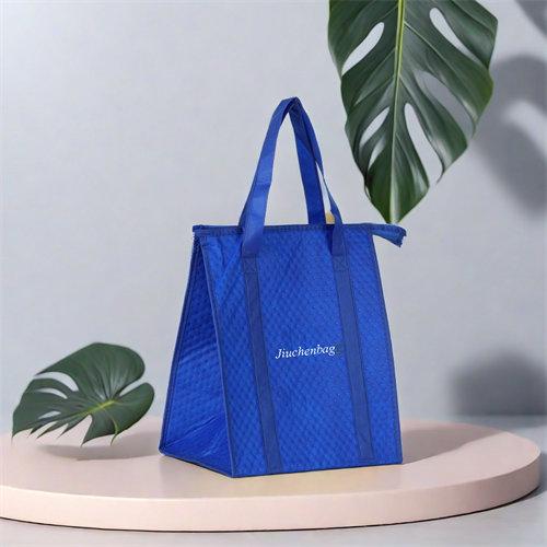 High quality custom large insulated non woven tote grocery shopping bag cooler bag