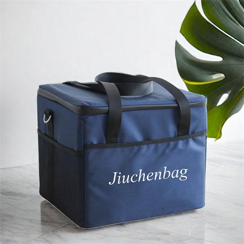 Customized oxford double-layer waterproof portable thermal insulation picnic lunch cooler bag