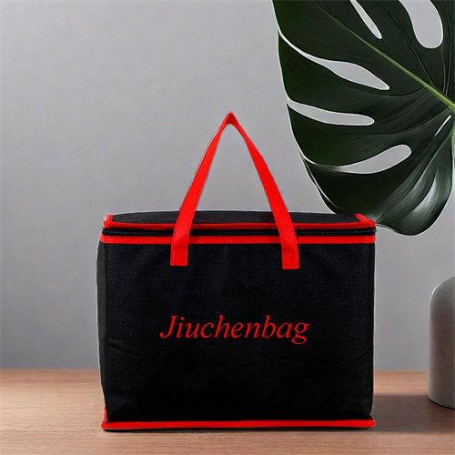 Wholesale custom logo insulated waterproof lunch bag non woven thermal cooler bag for food delivery picnic